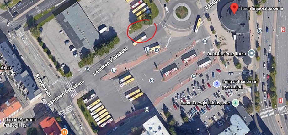 Turun linja-autoaseman tilausajopysäkki